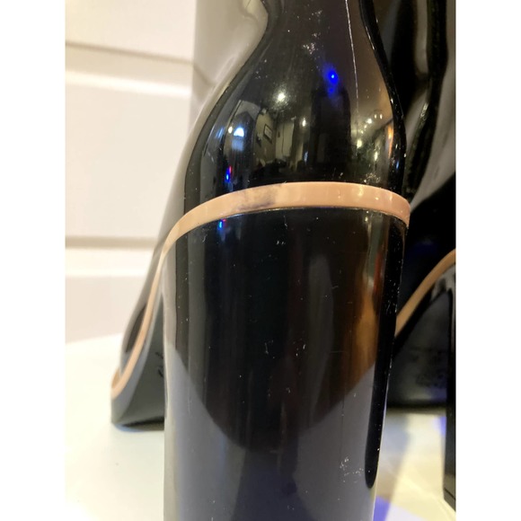 Melissa black heeled shiny rainboots - Picture 6 of 14